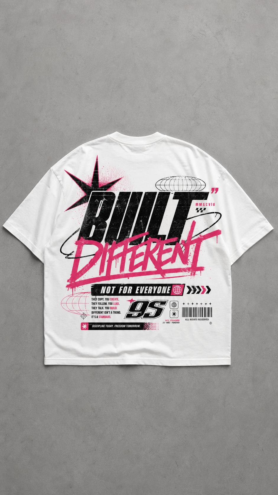 Built Different · Discipline Today, Freedom Tomorrow